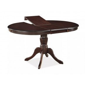 Стол обеденный SIGNAL OLIVIA темный орех/темный орех 106-141/106